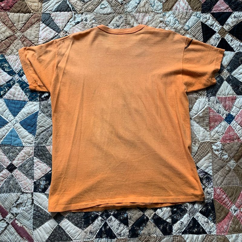 1970’s Faded Orange Paul Hansen Basketball Club Russell T-Shirt Large