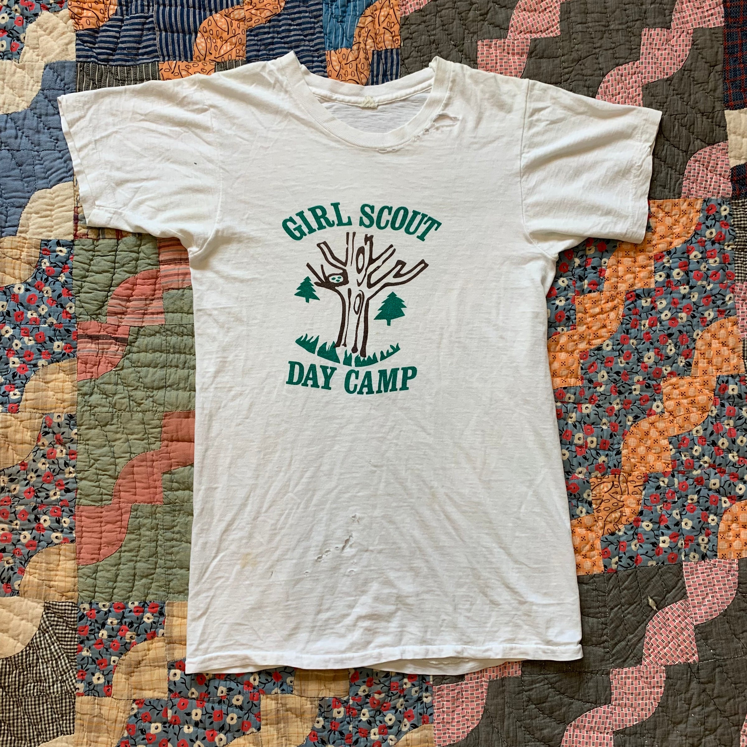 1970's Girl Scout Day Camp T-Shirt XS