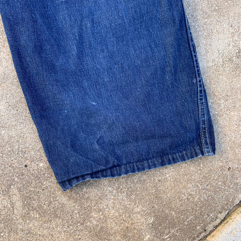 1940’s WWII Hercules Hammer Label Denim Overalls 37” x 28”