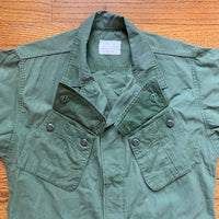 1960's Experimental Rayon/Cotton Modified Jungle Jacket Medium Short