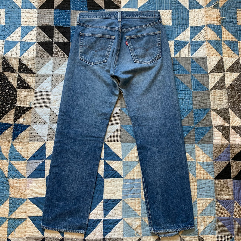 1980's Faded Levi's 501 Denim Jeans 32" x 29.5"