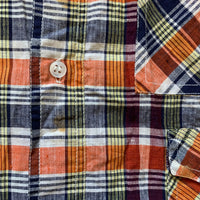 1970’s Deadstock Anna Weatherley Madras Button-Up Shirt with Pockets Large