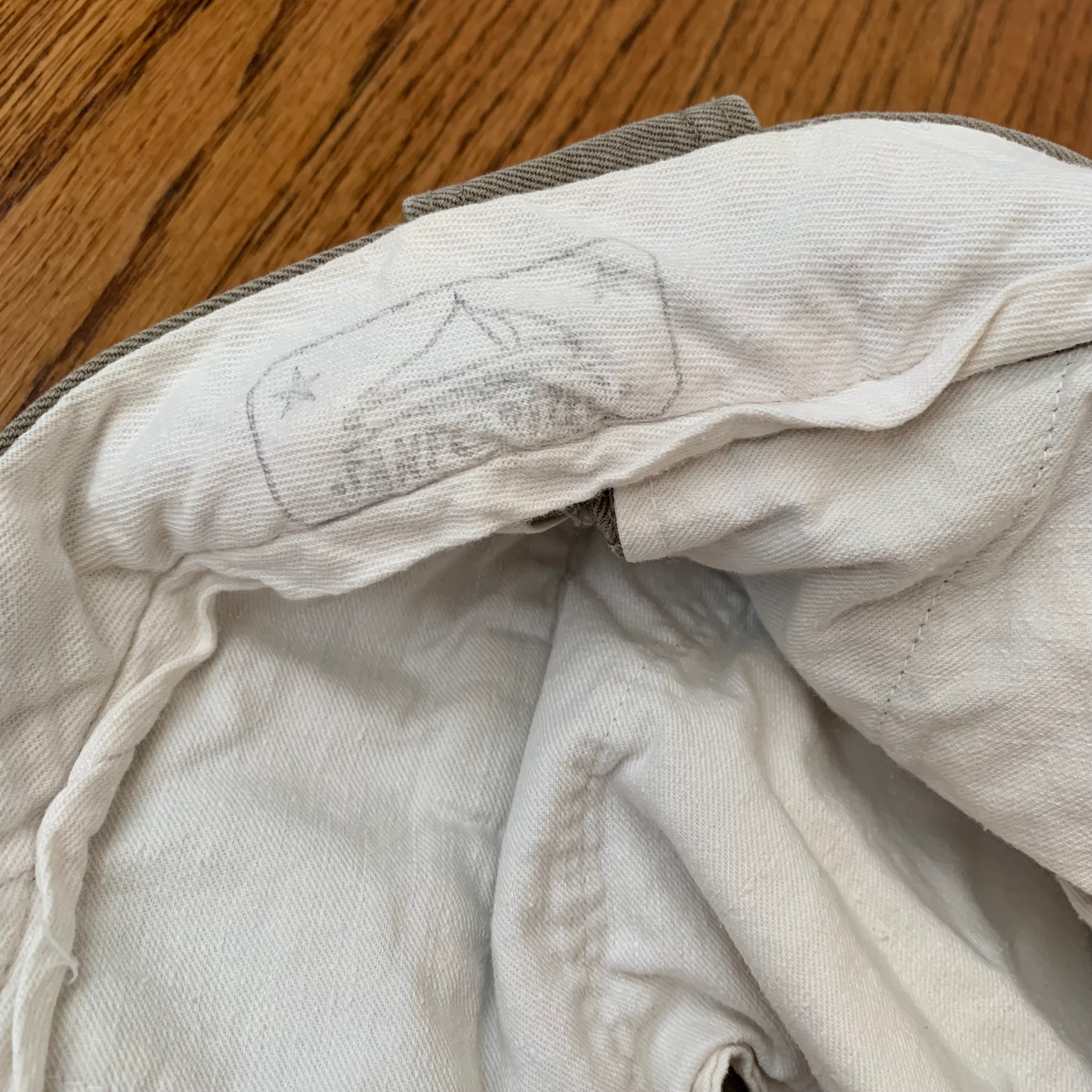 1950's Grey Hercules Luster Chino Army Twill Pants 32” x 30