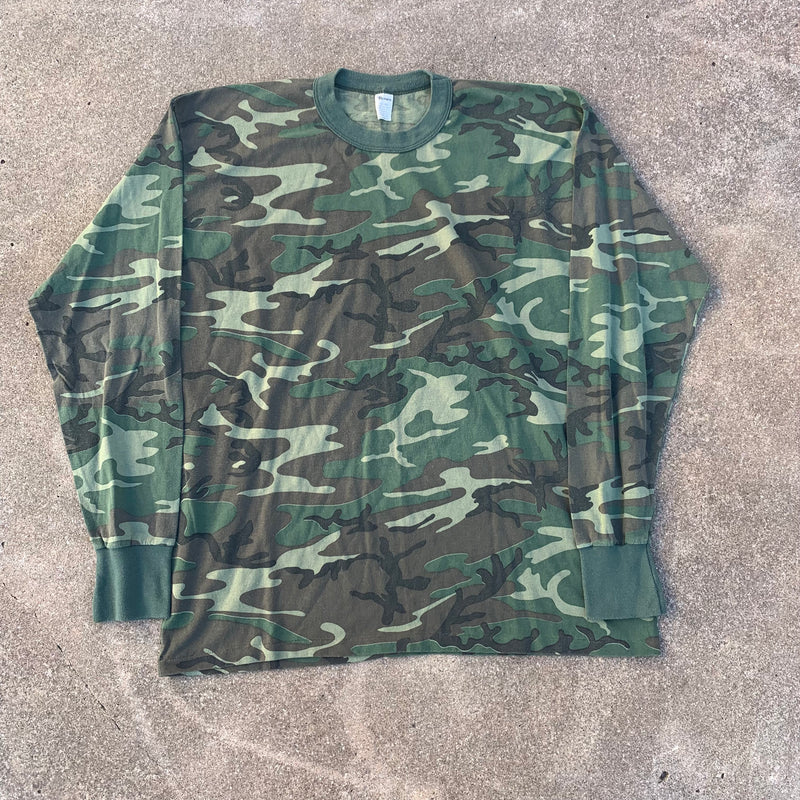 1980’s/90’s Rothco Camo Long-sleeve T-Shirt XL