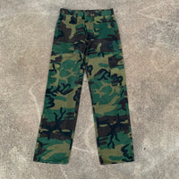 1980’s Dee Cee Woodland Camo Fatigue Pants 31” x 31.5”