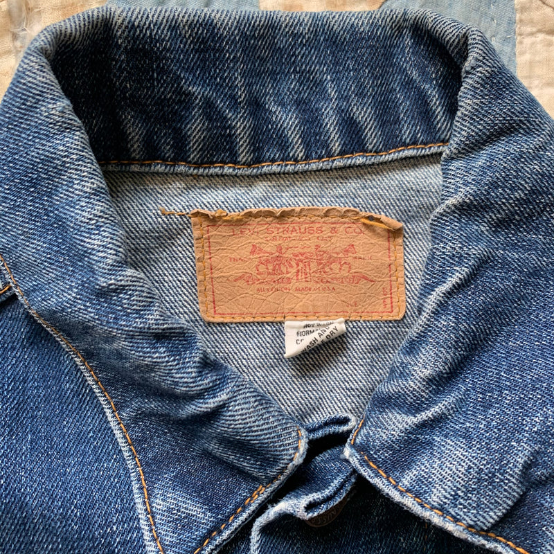 1960's/70's Big E Levi's Type 3 70505 Denim Vest Small