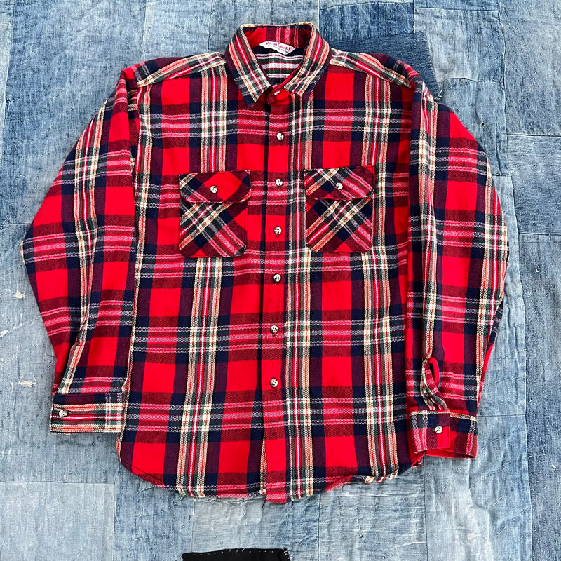 1980’s Wear Guard Plaid Cotton Flannel XL