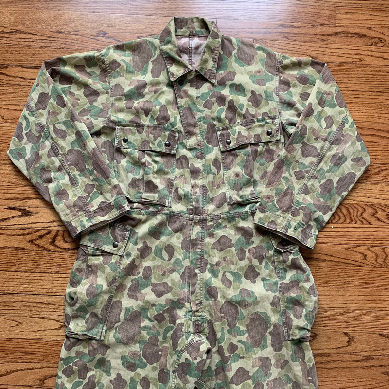 1940’s WWII Frogskin Camo Coveralls L/XL
