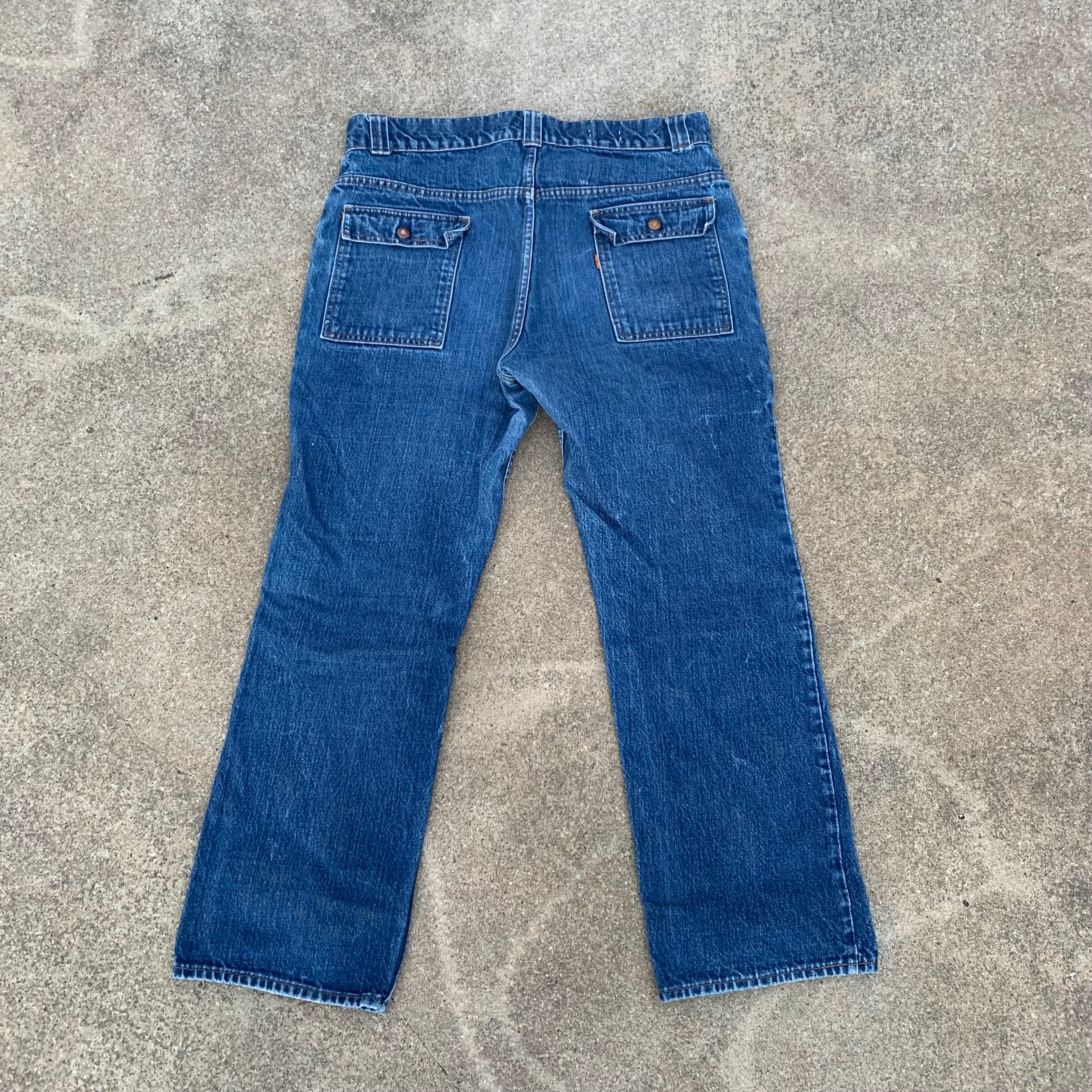 1960's/70's Levi's Orange Tab Bush Jeans 36” x 28.5” – Little Chum