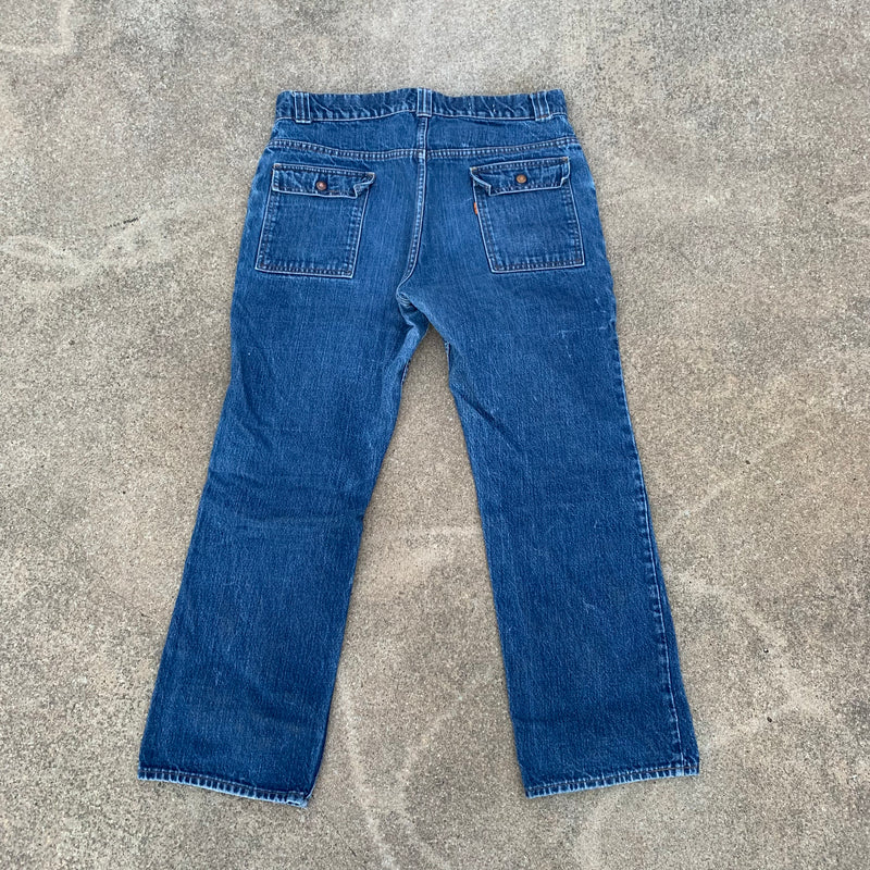 1960’s/70’s Levi’s Orange Tab Bush Jeans 36” x 28.5”