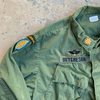 1960’s Patched Vietnam War OG-107 Ripstop Jungle Jacket XL Regular